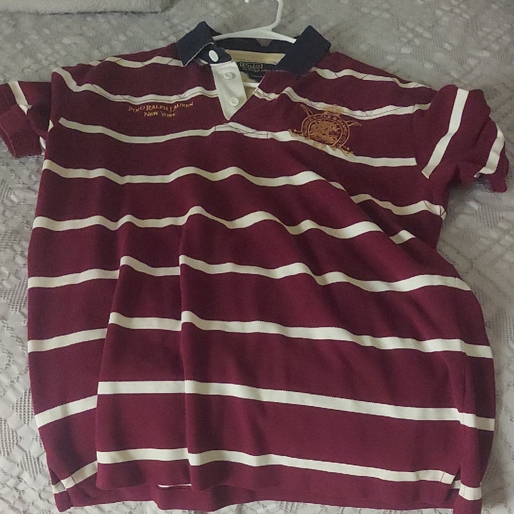 Polo by Ralph Lauren Red and White Classic Polo Shirt